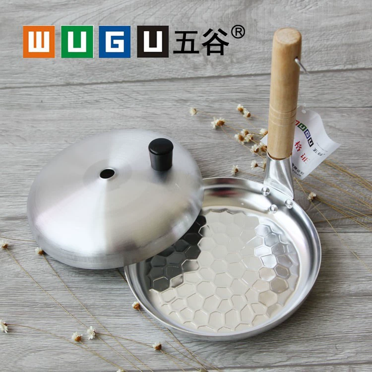 Зерно 16 см Алюминиевая Сковорода для родителей и детей не Горячая маленькая сковорода для яиц алюминиевая сковорода для жарки яиц яйцо пашот для открытого огня