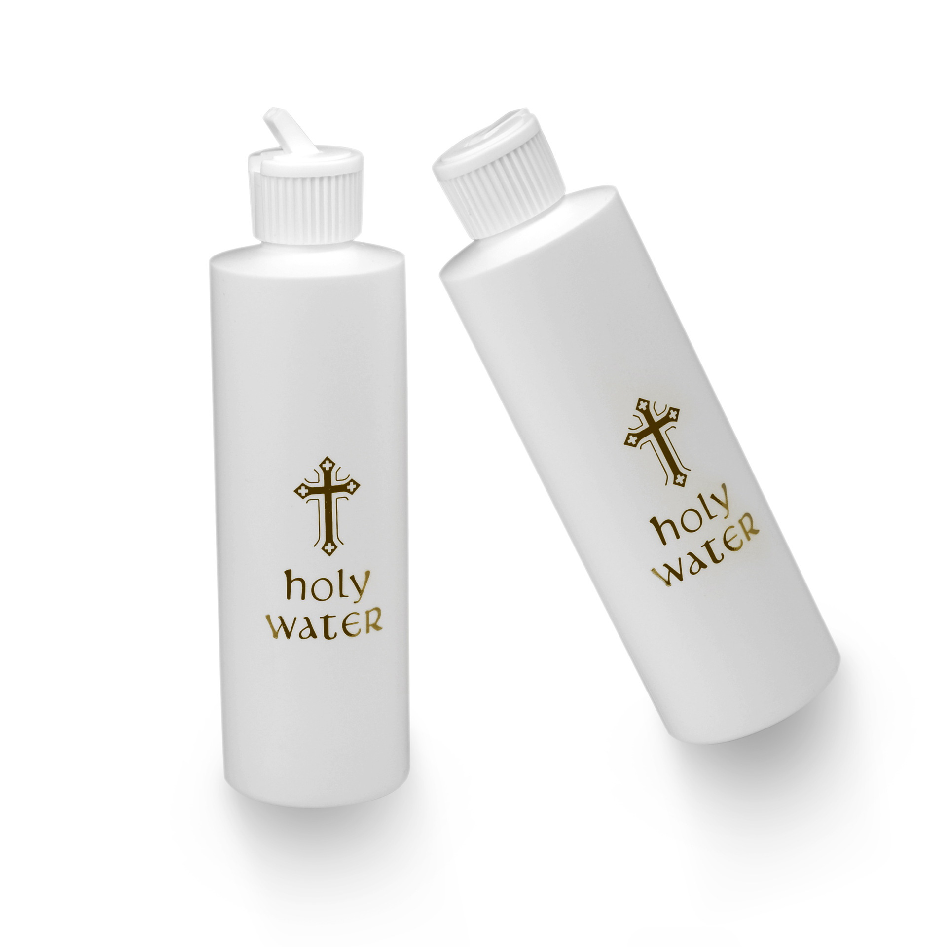 圣水瓶250ml烫金十字架塑料瓶HolyWater Bottle洗礼祝圣用品批发