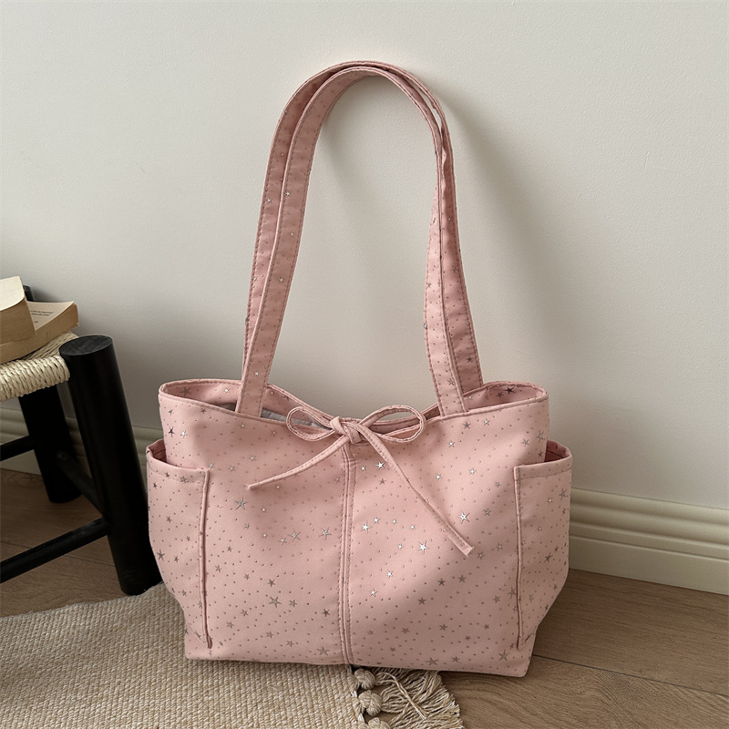 2026 nuevo estilo coreano de impresión de estrellas bolsos de mujer bolsos de gran capacidad de viaje bolsos de hombro de moda bolsos de brazo portátiles