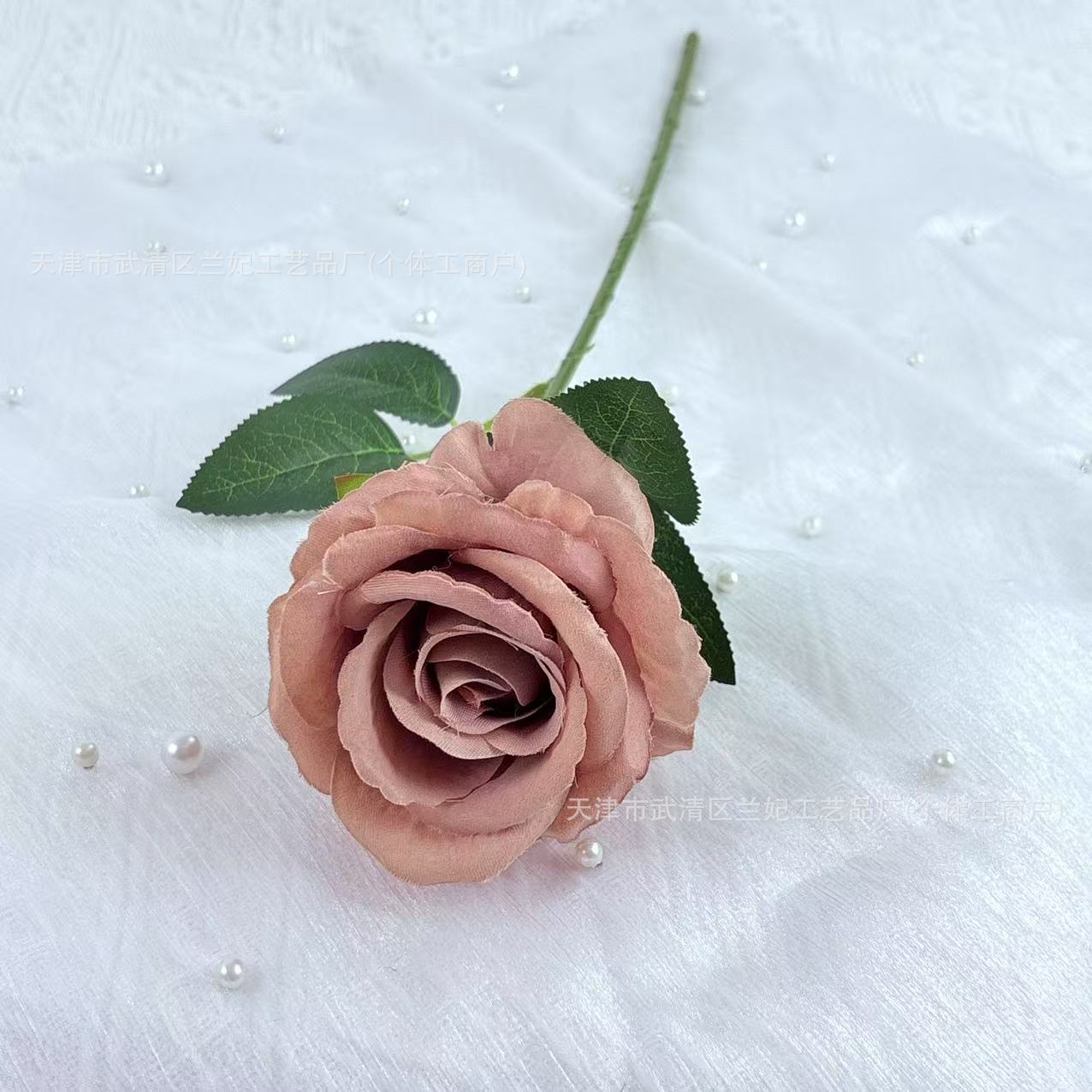 Paño de piel de simulación Acacia rosa flor falsa única flor artificial boda casa auditorio decoración ramo fotografía accesorios transfronterizos