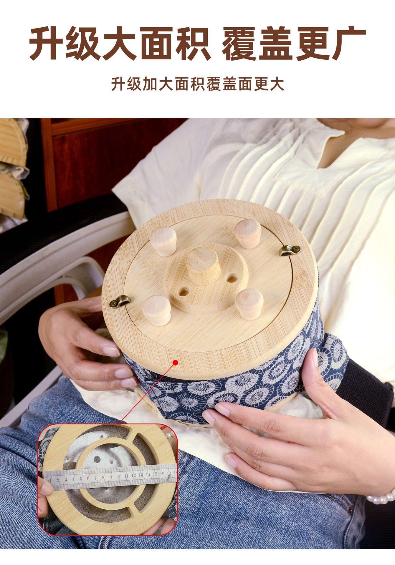 Portable Moxa Box Moxibustion Device with 54 Stone-Ground Moxa Cones for Home Body Use key features