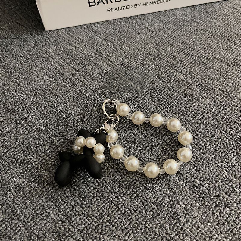 Coreano insdiy perla corta pulsera de teléfono móvil colgante CCD colgante de la cámara colgante bolso colgante colgante
