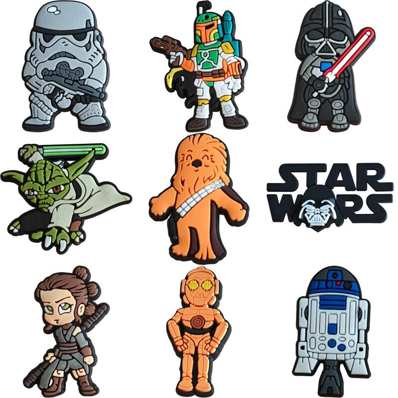 Star Wars 5 series shoes buckle shoes flower shoes accessories cross-border hot-selling detachable shoes accessories hole shoes diy shoes