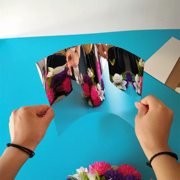 Пластиковое зеркало, оригами, линза, DIY, детское handmade DIY