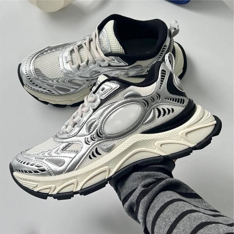 Putian Shoes 3.0 Ultrasonic Retro Dad Shoes, Thick-Soled, Height-Increasing, Versatile Casual Sneakers for Couples