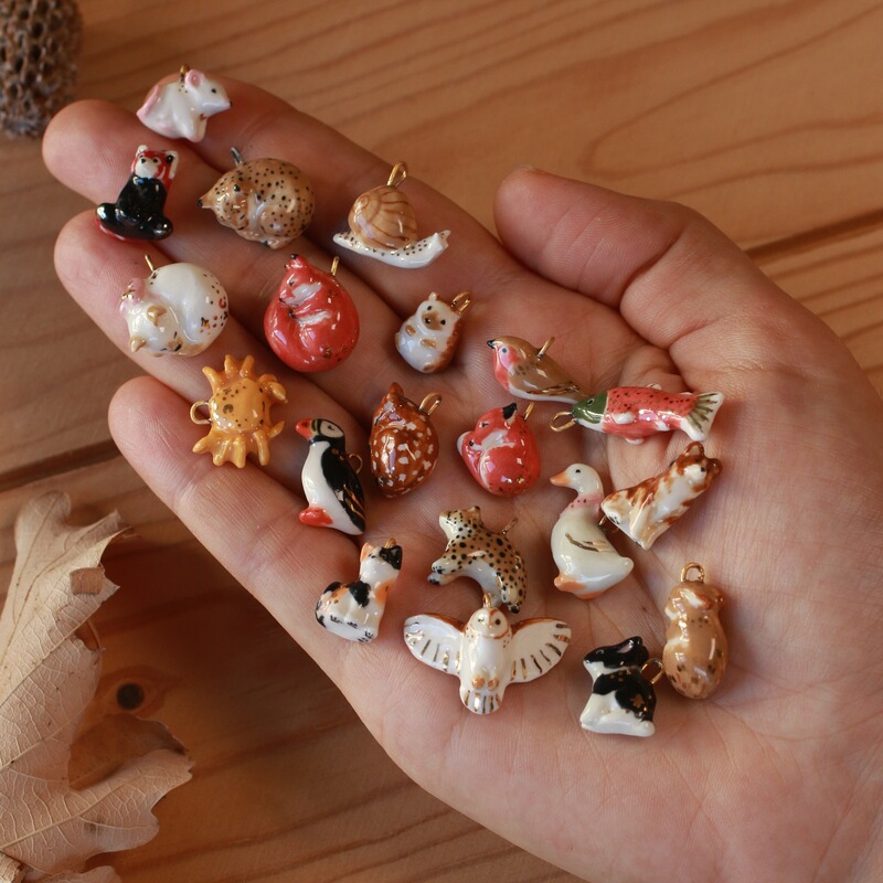 Amazon Best Selling Simple Style Cute Animal Series Pendant Fox Stainless Steel Jewelry Accessories 18K Gold