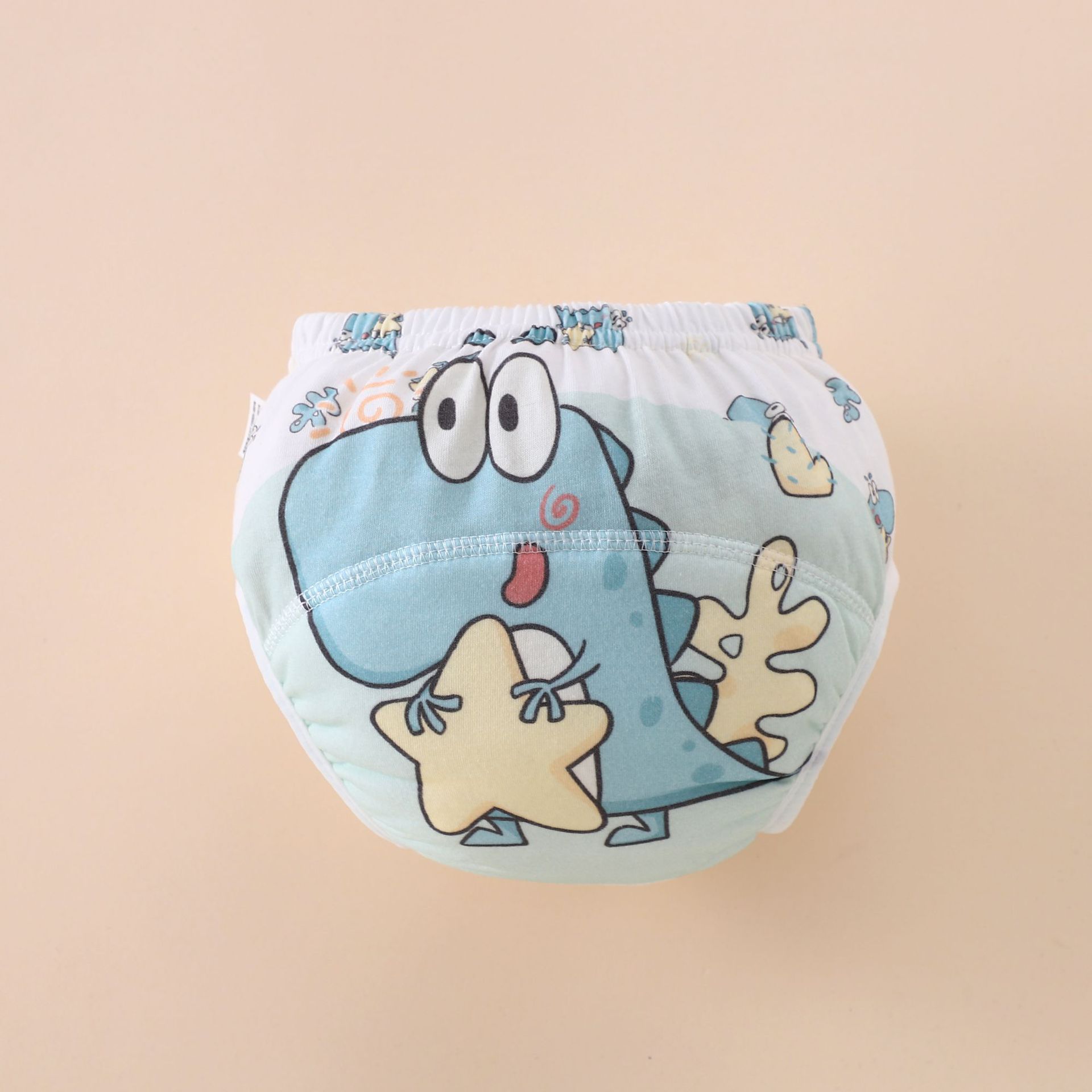 Pantalones de entrenamiento transfronterizos para bebés, pantalones de aprendizaje de algodón puro para niños, pantalones de pañales transpirables con dibujos animados para bebés de verano, pantalones lavables a prueba de fugas