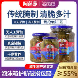 俄式酸黄瓜罐头开胃酱菜下饭下酒菜咸菜轻食汉堡烧烤调味整箱