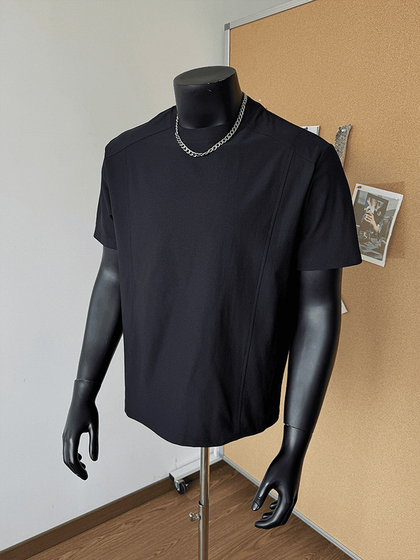 アメリカンデコンストラクト速乾半袖メンズ夏薄氷シルクショルダーTシャツスポーツフィットネスボクシー半袖|undefined