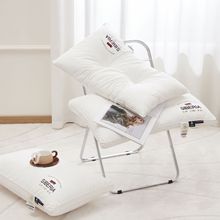 现货批发全棉羽丝绒枕芯 家用护颈美眠枕头 人体学颈椎靠枕