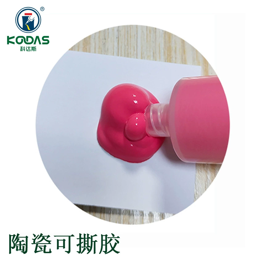 Красный керамический клеевой клей после высыхания клея без остатка разрывного клея