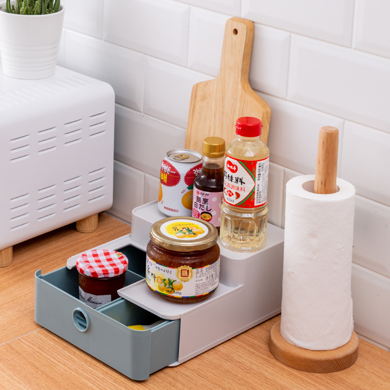 卫生间浴室洗漱台化妆盒收纳架置物架洗手台桌面轻奢厕所台面托盘