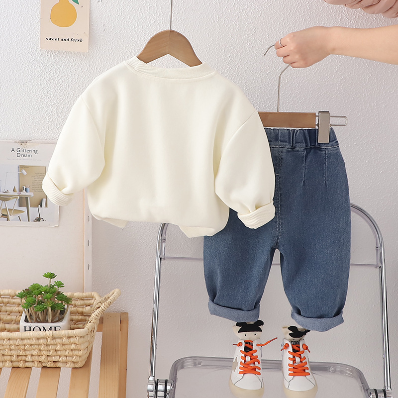Conjunto de sudadera para niñas dos piezas, diseño cute – moda primavera-otoño 2025. image 2