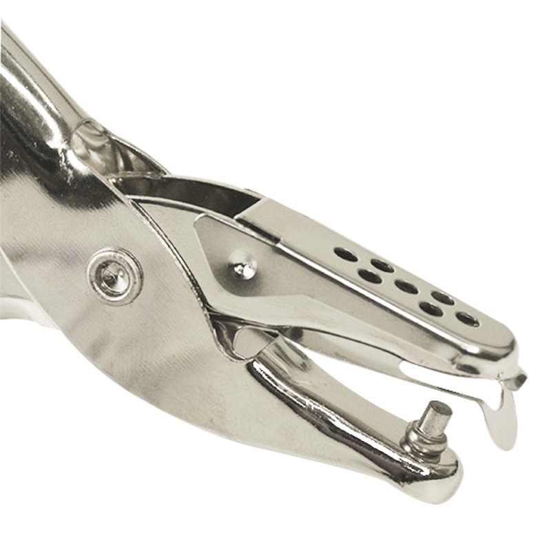 Hand-Held Metal Stationery Round Hole Diameter 6mm Punch Pliers Paper Punch Boxed Single Hole Punch