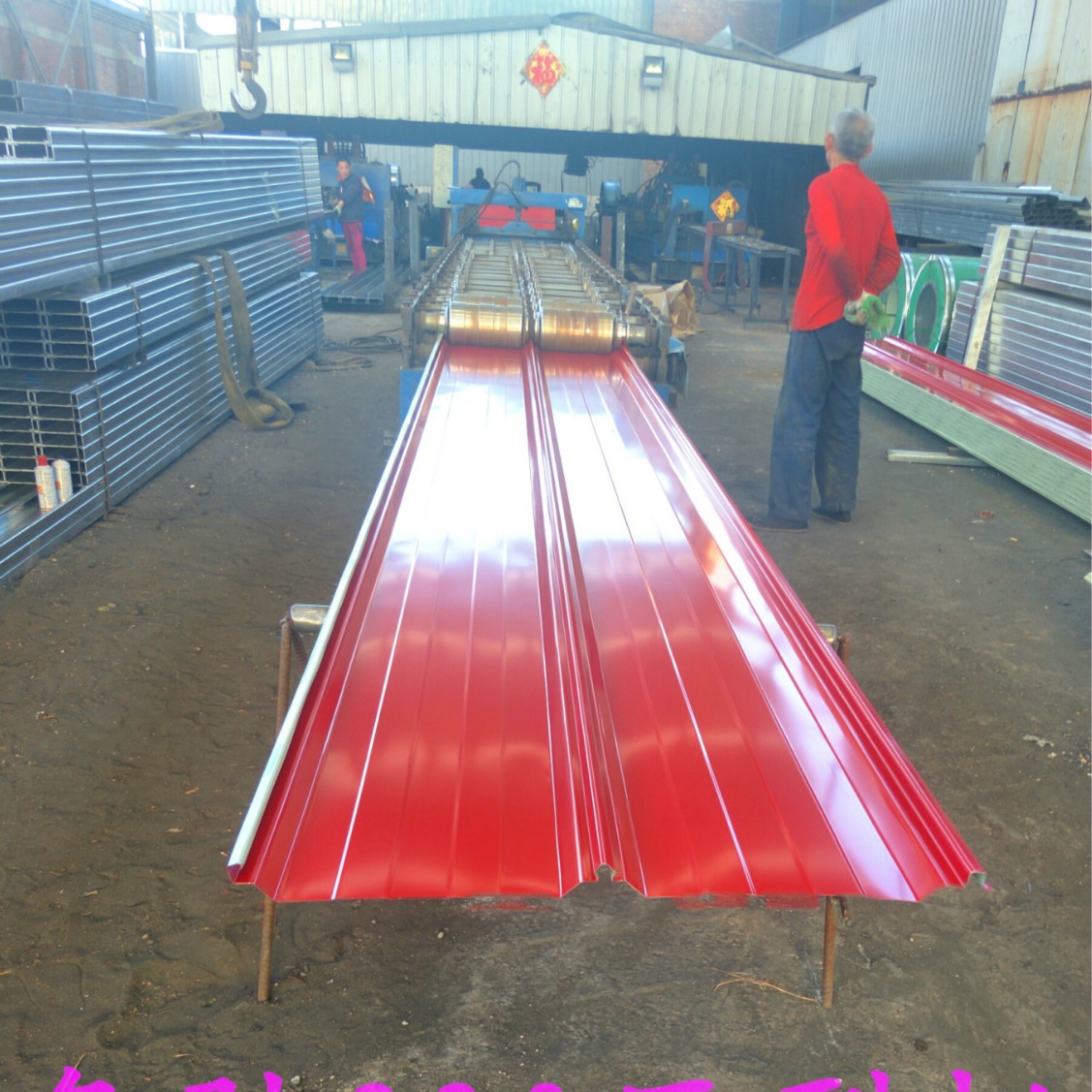 厂家直销YX51-380-760角驰三型单层彩钢板 彩钢屋面板 压型彩钢板