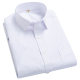 Short-sleeved Shirt Men's 2023 Summer Business Fashion Men's Striped Formal Dress White Non-ironing Professional Tooling Youth
