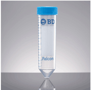 BD Falcon锥形离心瓶15ml聚丙烯材质尖底透明度高352097