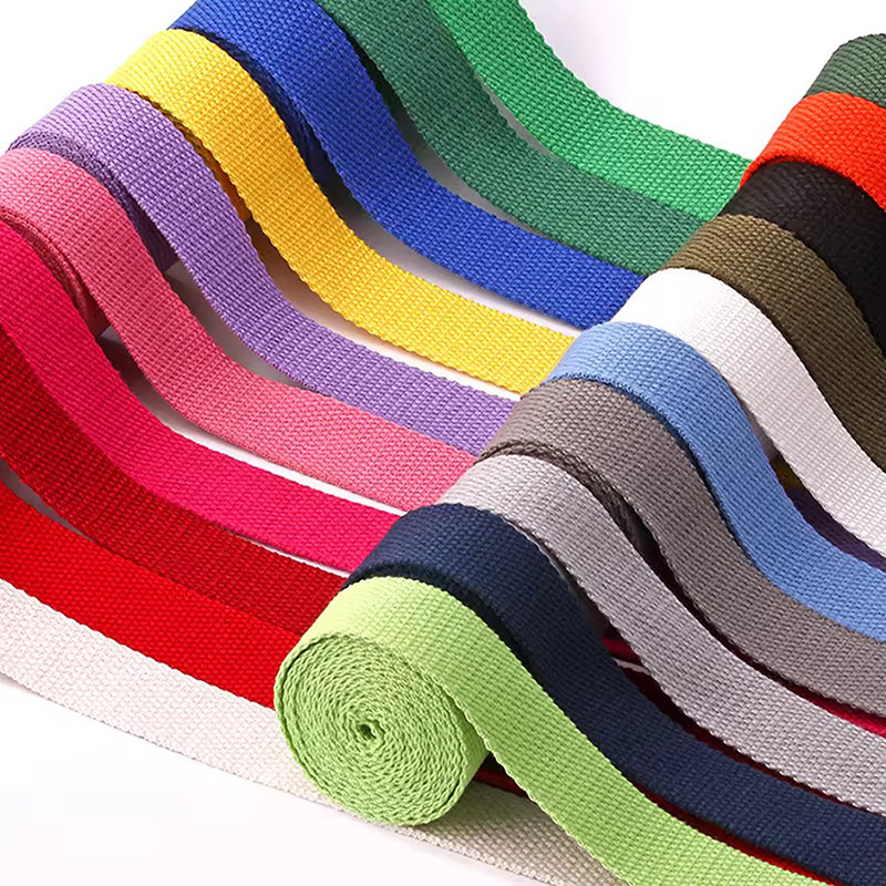 Amazon 25mm paquete multicolor bolsa de lona de color poliéster / algodón con cuentas nuevas bandas de poliéster / algodón de mano gruesas estándar europeo