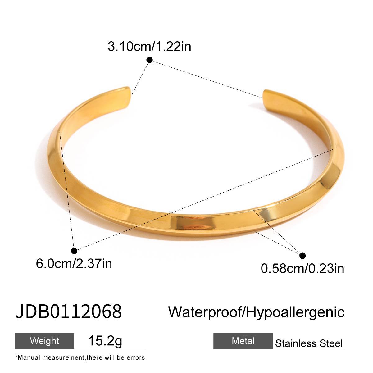 Jeding Pulsera de acero inoxidable europea y americana Joyas no decoloradas para mujer Joyas ligeras de lujo de alta gama Joyas de acero de titanio explosivas transfronterizas image 15