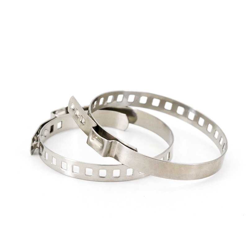 Abrazadera de manguera no polar de oreja única ajustable de acero inoxidable 304 abrazadera de tubería de agua abrazadera de tubería de sujeción jaula de bola semi-eje abrazadera de tubería