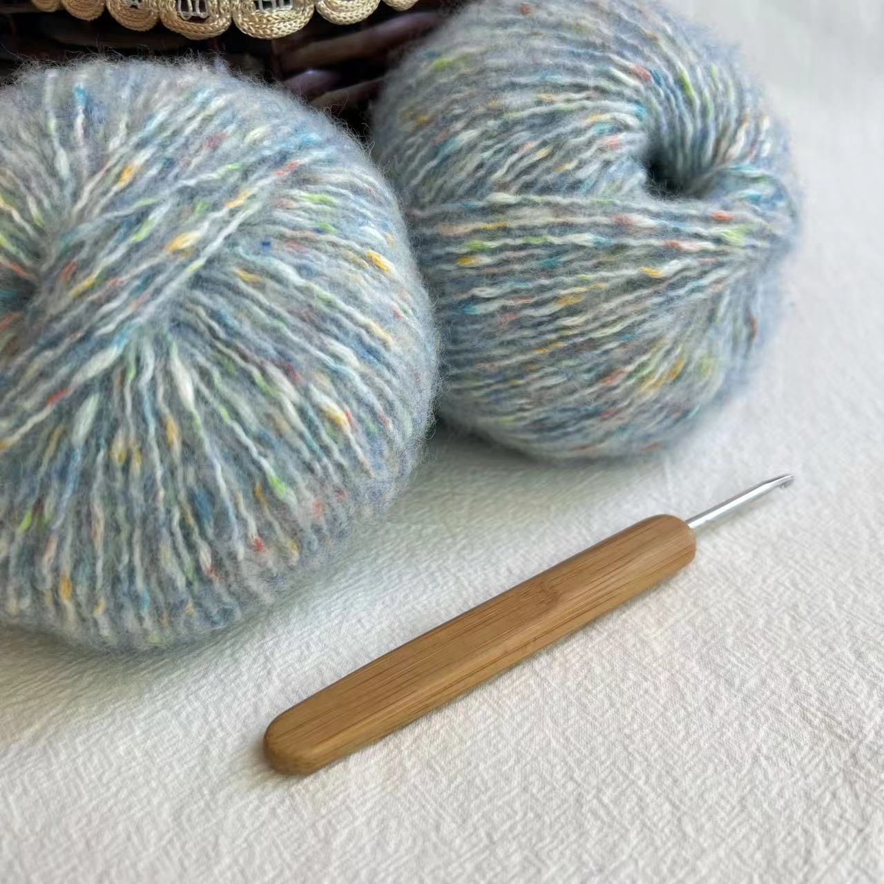 热销 花漾系列中粗毛线手工编织diy 马卡龙 绚丽缤纷 多巴胺彩色