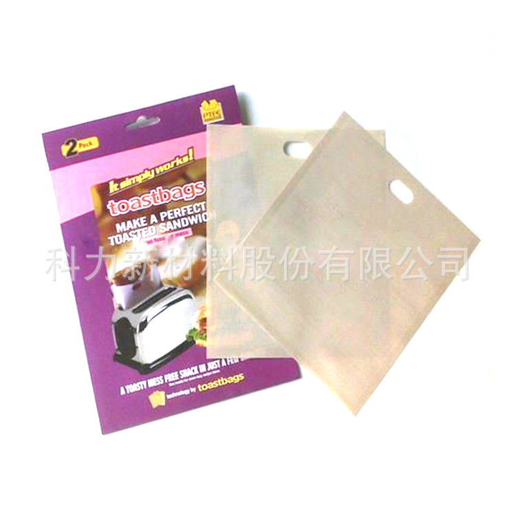 Venta directa de fábrica reutilizable resistente a altas temperaturas bolsa de tostadas de teflón antiadherente horno microondas bolsa de barbacoa