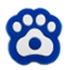 Blue + White Big Foot