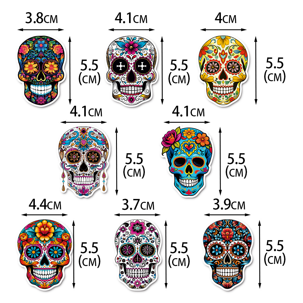 Nuevo cross-border Día de los Muertos Party Decoration Cake Plug Theme Mexican Día de los Muertos Decoration Desserts Plug