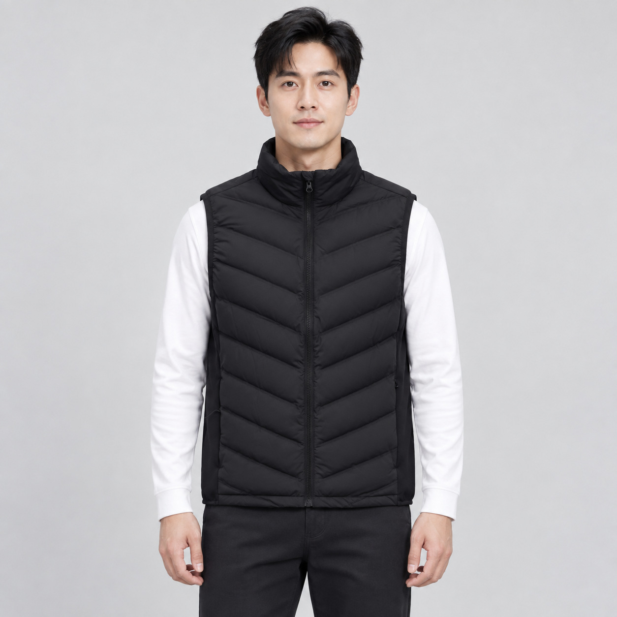 Pinghu Chixin 90 down New National Standard Men's and Women's down Vest Stand-Up Collar Vest Men's down Jacket Waistcoat Casual Autumn and Winter Style