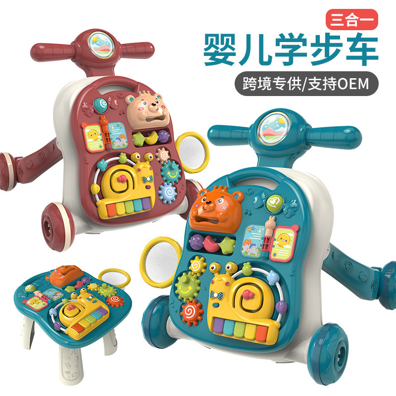 Cross-Border Baby Walker Toy Baby Multi-Functional Variable Learning Table Stroller Walker Amazon Best Seller
