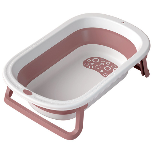 Baby bathtub, children's foldable bathtub, baby bathtub, newborn baby can sit and lie down, household bath artifact
