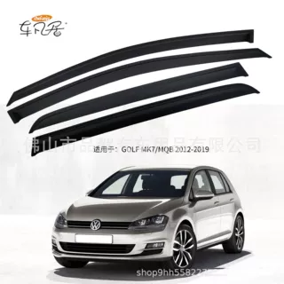 适用于高尔夫GOLF MK4/5/6/7/8 黑色晴雨挡雨眉电商跨境批发