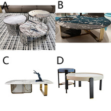 潘多拉岩板茶几轻奢意式现代简约小户型高级设计师客厅长方形茶几