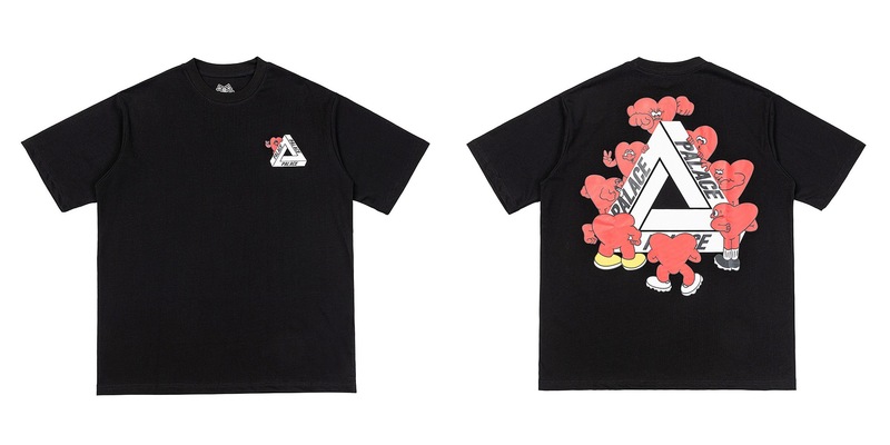 欧米の潮牌palace三角形双紗プリント高品質男女カジュアル半袖tシャツ|undefined