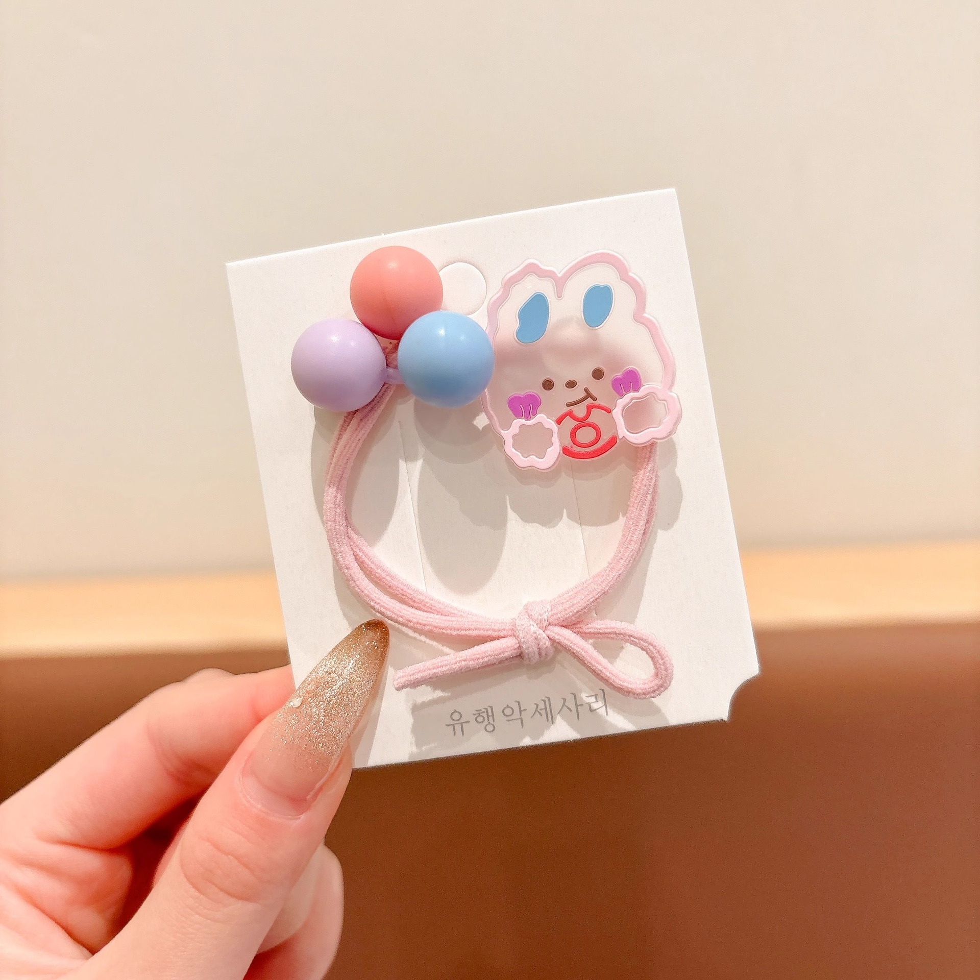 2025 nueva mariposa cuerda de cabello niñas atadas bolas correa de cabello no daña cabello alto valor de la cara cuerda de cabello joyería para el cabello de niña