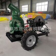 6寸柴油机水泵 工程排污水泥浆泵大吸力无堵塞泥浆泵 柴油抽水机