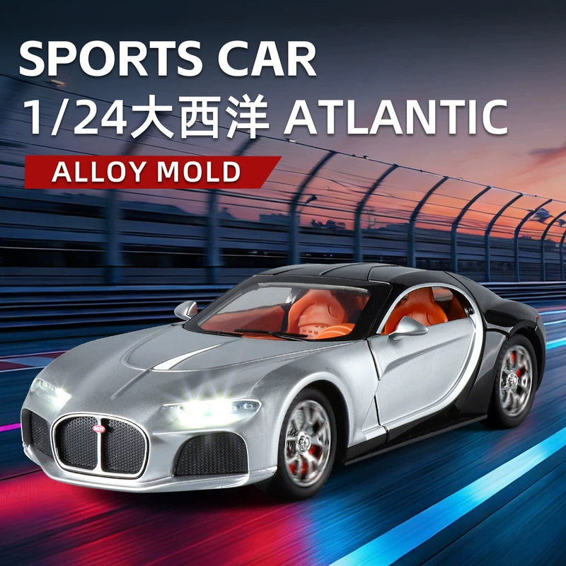 Модель Bugatti Atlantic 1:24 металл свет и звук
