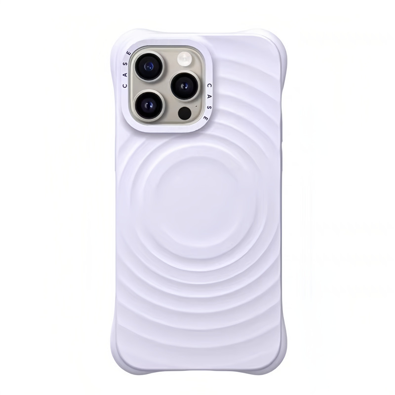 CASE新款柔雾紫刘宇宁纯色波漾MagSafe手机壳适用苹果iPhone16/15|undefined