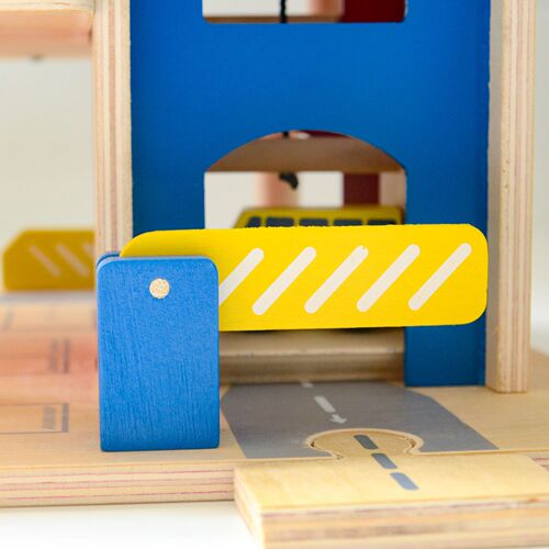 New Cloud Children's Wooden Parking Lot Model Simulation Toy for 1-3-6 Year Old Boys Track Car Toy Small Car
