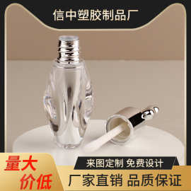 印刷不规则瓶身电镀透明唇釉唇蜜唇泥空管厂家批发2.5ml 蝴蝶盖子