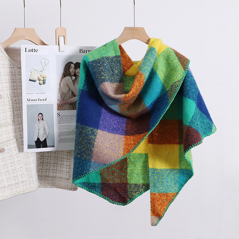 Demi-season fashionable brand rainbow scarf