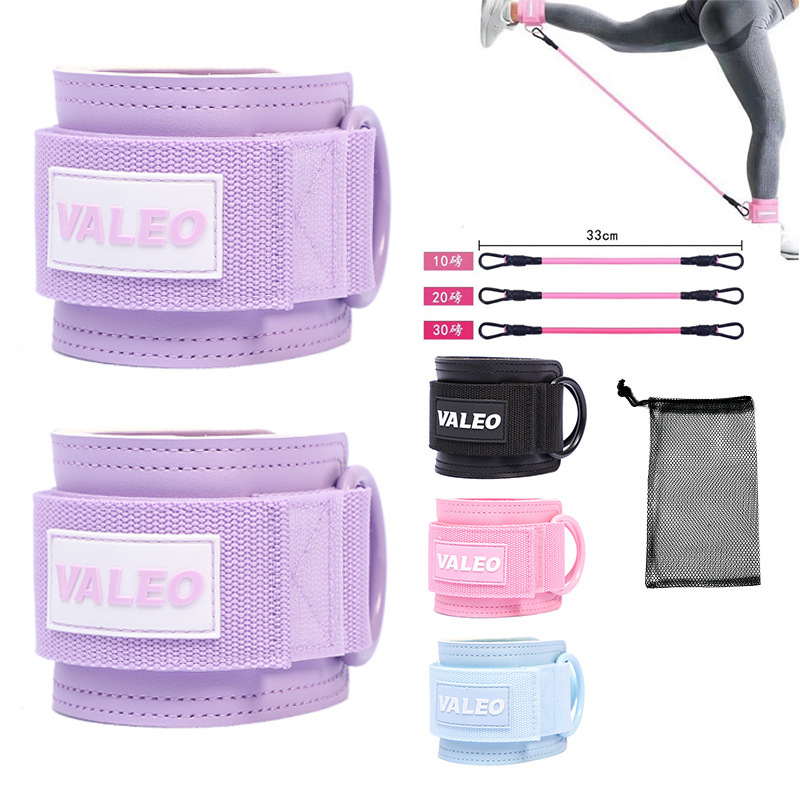 valeo fitness ankle buckle leg training hip trainer foot ring leggings strap elastic belt gantry ankle