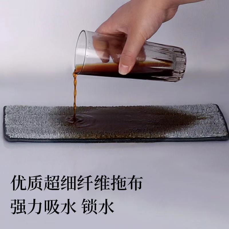 拖把布替换布刮刮把套平板拖布头细纤维布加厚免手洗套一件批发热