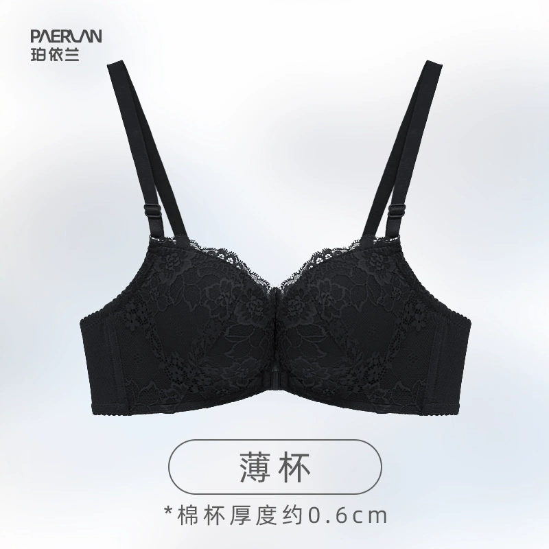 珀依兰 Lace push up bra, bra top, wireless bra, underwear, beautiful back