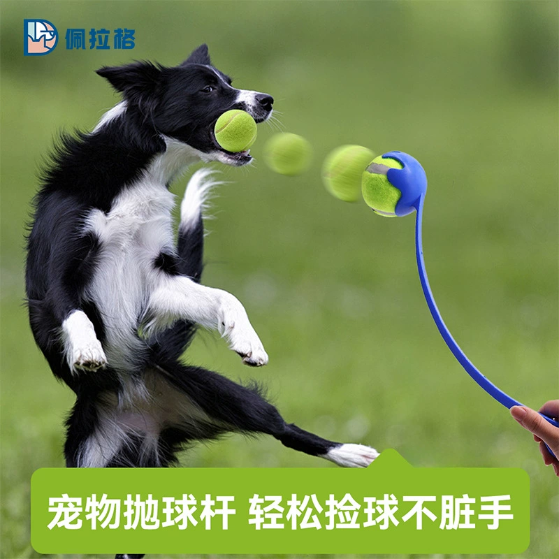 Удочка для метания мячей для домашних животных, интерактивная обучающая игрушка для собак, метатель мячей, уличный теннис, метание, туристическая игрушка, производитель, оптовая продажа