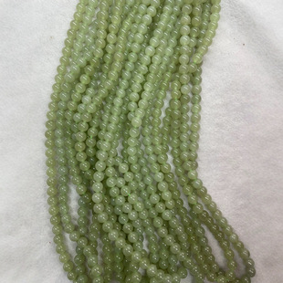 Ketang Jewelry Qinghai Material Hetian Jade 6m108 Beads Fine Water Color Studio DIY Joker Standard