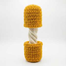 Mozzarella Stick Scarf  马苏里拉奶酪棒围巾