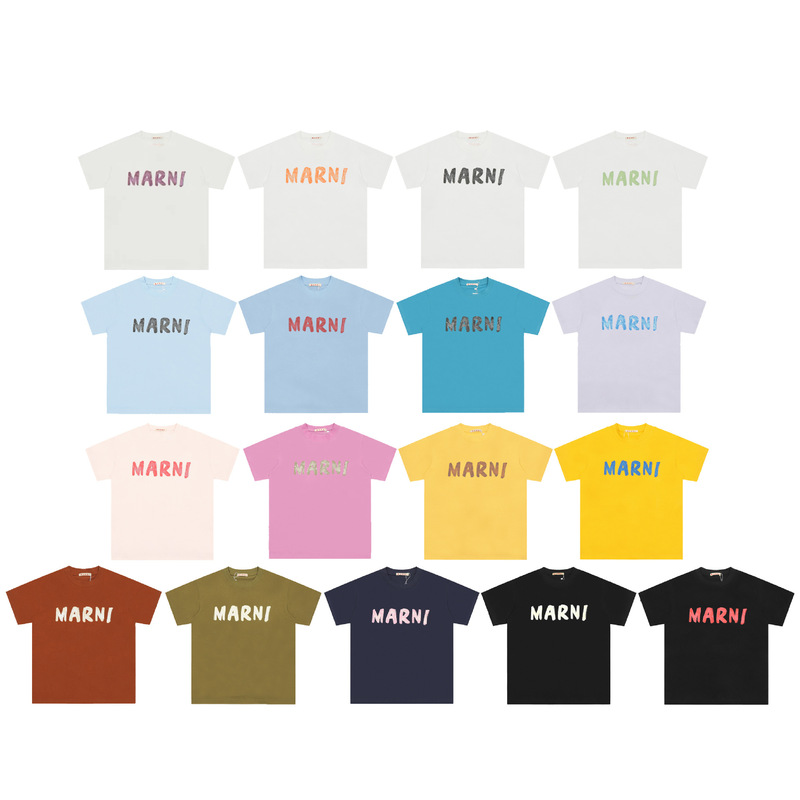 Marn*/Women's Tops Summer 2024 New Sweet Style Printed Short-Sleeved Loose T-Shirt