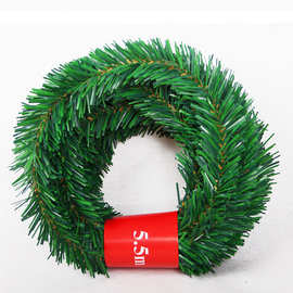 源头工厂圣诞节圣诞拉草藤条彩色毛条5.5米装饰品彩色藤草圣诞树