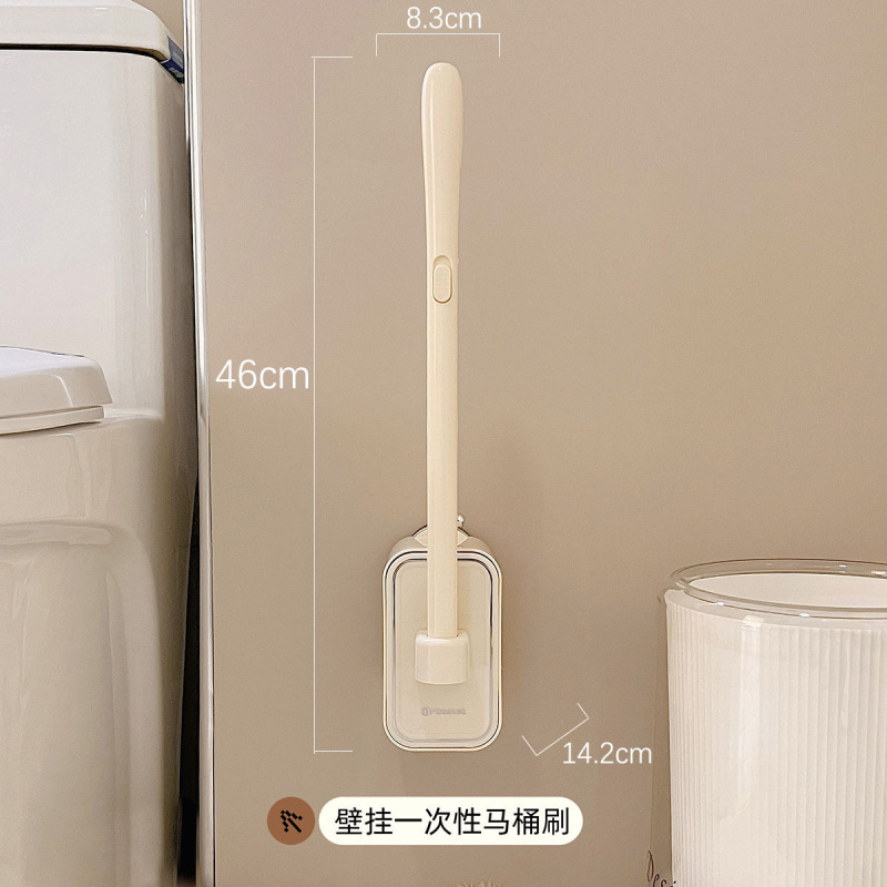 吸盤使い捨てトイレブラシ壁掛けトイレブラシ家庭用死角なし2025新しいバスルーム特別なアーティファクト|undefined
